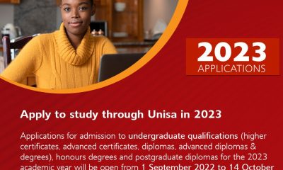 Unisa 2023 Applications Now Open