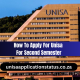 How To Apply For Unisa For Second Semester