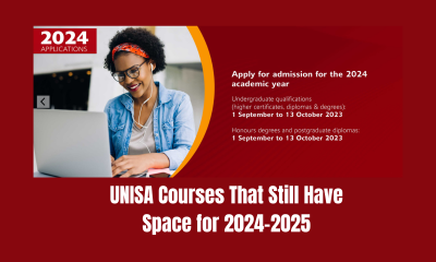 UNISA Courses That Still Have Space for 2024-2025