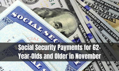 Social Security Payments for 62-Year-Olds and Older in November