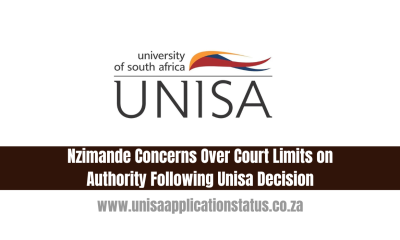 Nzimande Concerns Over Court Limits on Authority Following Unisa Decision