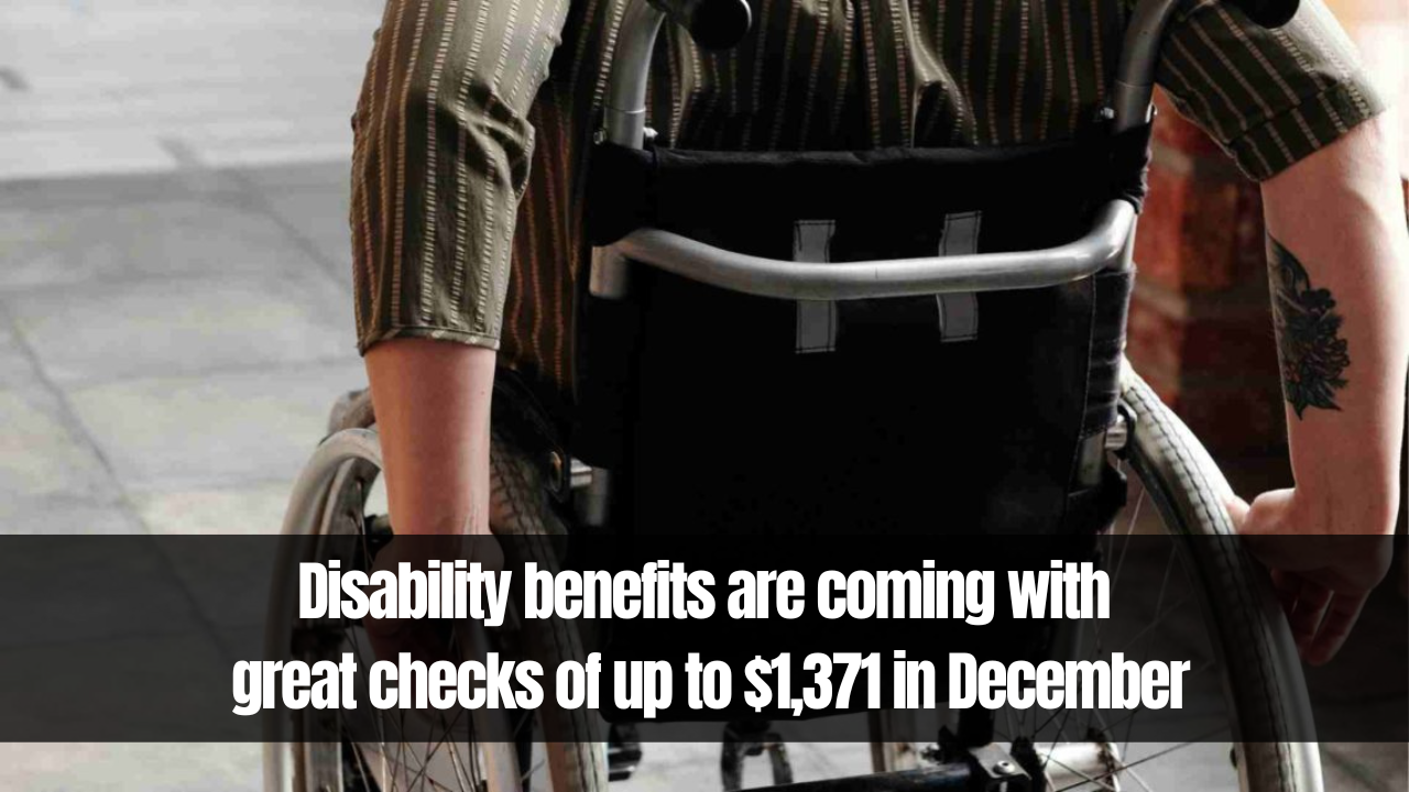 Disability Benefits Are Coming With Great Checks of up to $1,371 in December