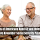 Millions of Americans Aged 62 and Older Set to Receive November Social Security Payments