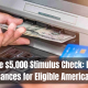 One-Time $5,000 Stimulus Check: Boosting Finances for Eligible Americans