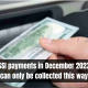 SSI payments in December 2023 can only be collected this way