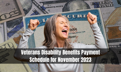 Veterans Disability Benefits Payment Schedule for November 2023