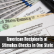 American Recipients of Stimulus Checks in One State