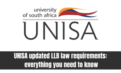 UNISA updated LLB law requirements: everything you need to know