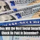 When Will the Next Social Security Check Be Paid in December?