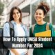 How To Apply UNISA Student Number For 2024