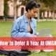 How to Defer A Year At UNISA