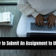 How to Submit An Assignment to UNISA