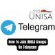 How To Join UNISA Groups On Telegram