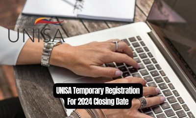 UNISA Temporary Registration For 2024 Closing Date