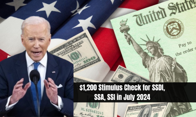 $1,200 Stimulus Check for SSDI, SSA, SSI in July 2024