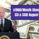 $1900/Month Checks For SSI & SSDI August 2024