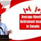 Average Monthly Retirement Income in Canada