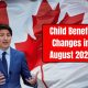 Child Benefit Changes in August 2024