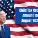 Child Tax Credit Amount for August 2024