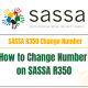 How to Change Number on SASSA R350