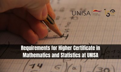 Requirements for Higher Certificate in Mathematics and Statistics at UNISA