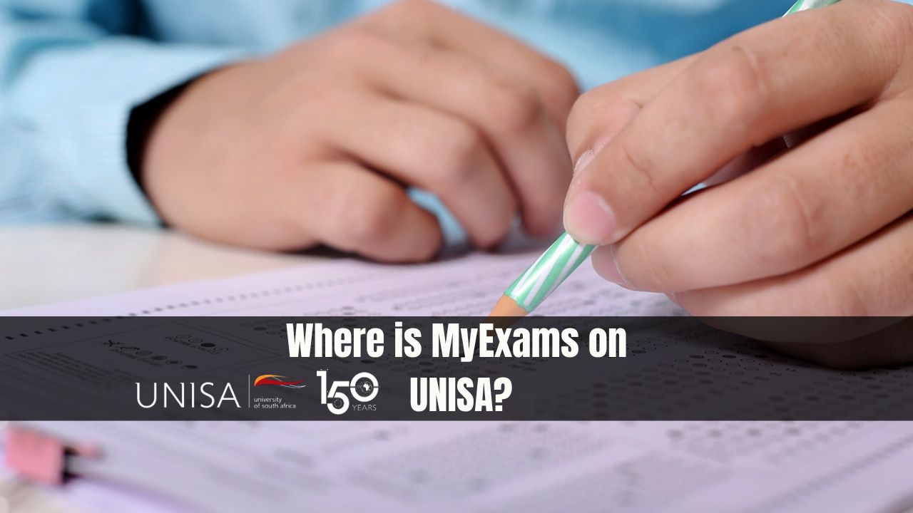 Where is MyExams on UNISA?