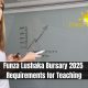 Funza Lushaka Bursary 2025 Requirements for Teaching