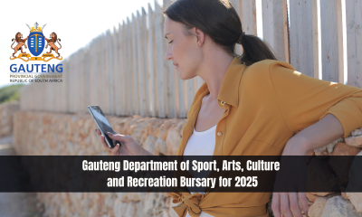 Gauteng Department of Sport, Arts, Culture and Recreation Bursary for 2025