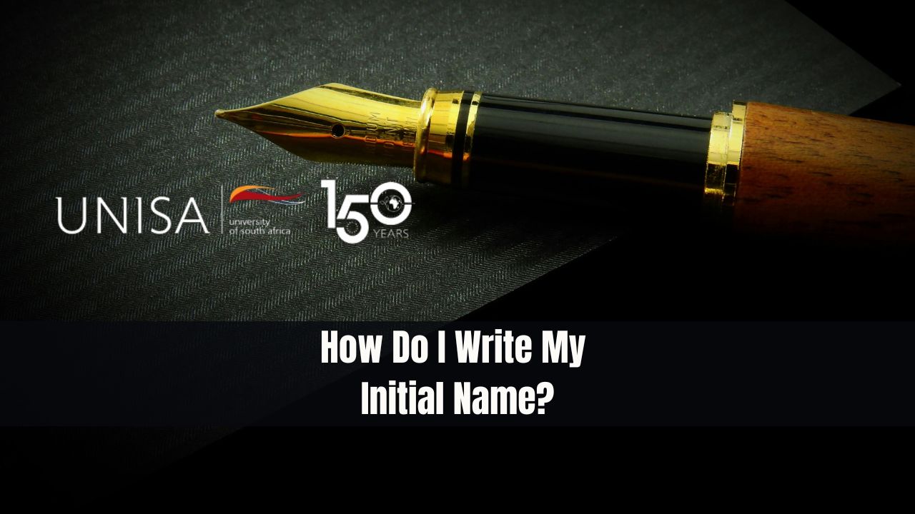 How Do I Write My Initial Name?