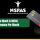 How Much is NSFAS Allowance Per Month