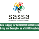 How to Apply for Government School Fees Subsidy and Exemption as a SASSA Beneficiary