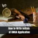 How to Write Initials at UNISA Application