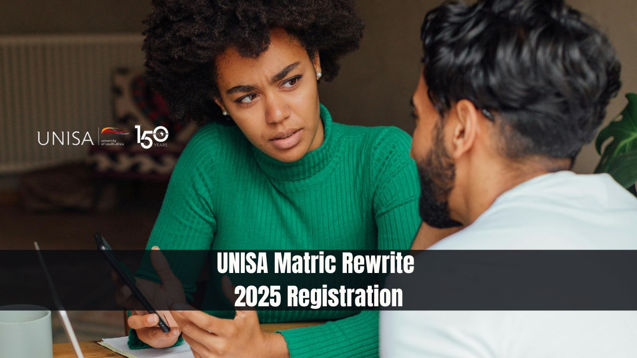 UNISA Matric Rewrite 2025 Registration