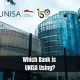 Which Bank is UNISA Using?