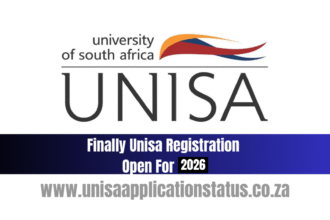 Finally Unisa Registration Open For 2026