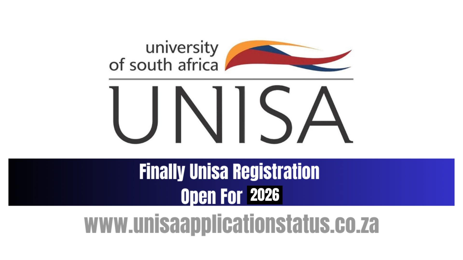 Finally Unisa Registration Open For 2026