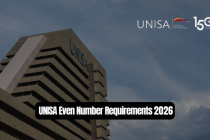 UNISA Even Number Requirements 2026