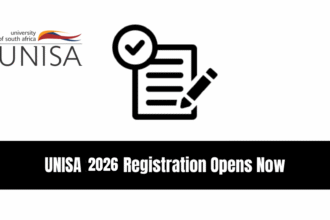 UNISA 2026 Registration Opens Now