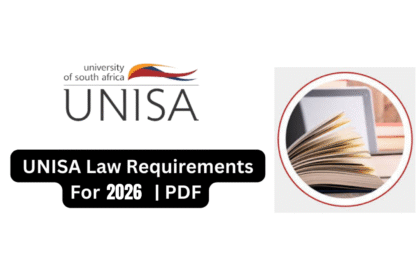 UNISA Law Requirements For 2026 | PDF