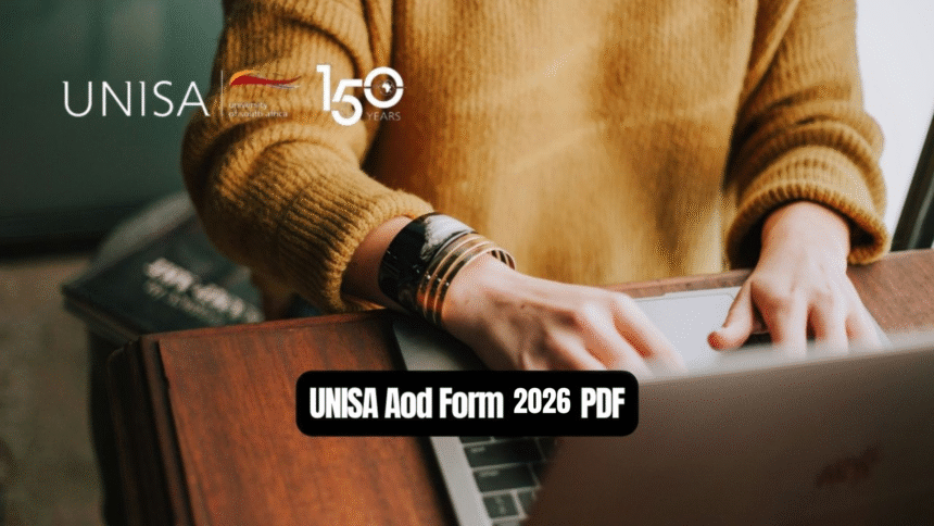 UNISA Aod Form 2026 PDF