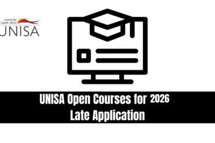 UNISA Open Courses for 2026 Late Application