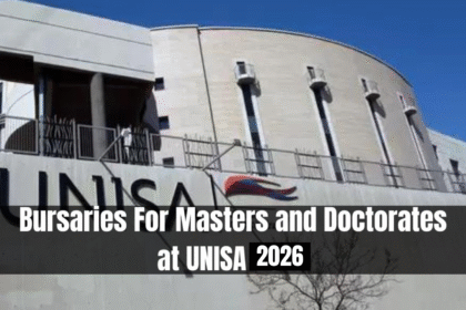 Bursaries For Masters and Doctorates at UNISA 2026
