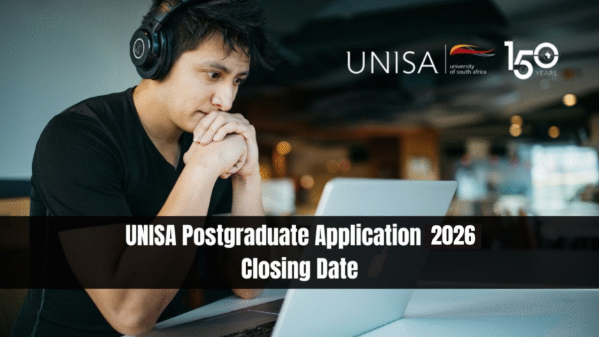 UNISA Postgraduate Application 2026 Closing Date
