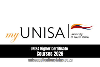 UNISA Higher Certificate Courses 2026
