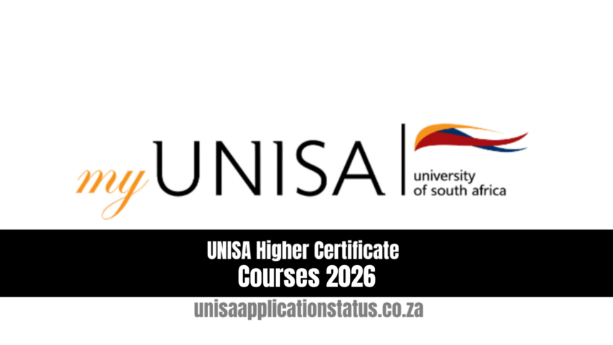 UNISA Higher Certificate Courses 2026