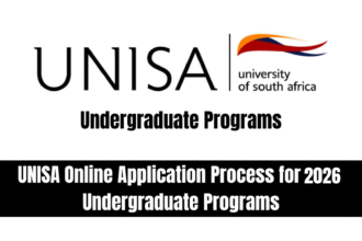UNISA Online Application Process for 2026 Undergraduate Programs