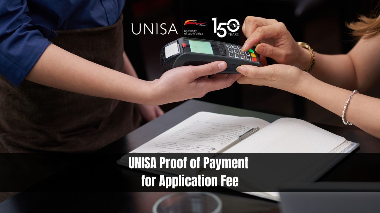 UNISA Proof of Payment for Application Fee