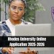 Is Rhodes University Open for 2025 Application Undergraduate?