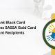 Postbank Black Card Replaces SASSA Gold Card for Grant Recipients