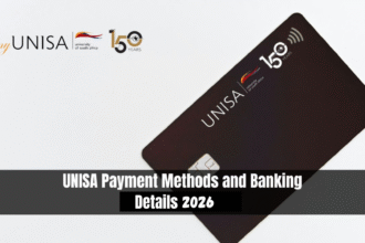 UNISA Payment Methods and Banking Details 2026